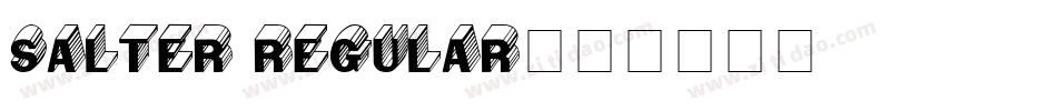 Salter Regular字体转换